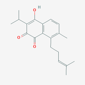 molecular formula C20H24O3 B152236 12-Hydroxysapriparaquinone 