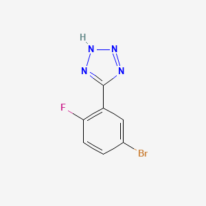 molecular formula C7H4BrFN4 B1522373 5-(5-Bromo-2-fluorophenyl)-2H-tetrazole CAS No. 874784-09-5