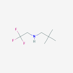 molecular formula C7H14F3N B1522377 (2,2-Dimethylpropyl)(2,2,2-trifluoroethyl)amine CAS No. 1183413-67-3