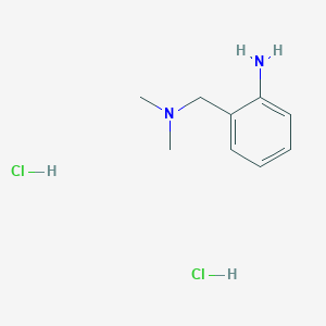 molecular formula C9H16Cl2N2 B1522389 2-((二甲氨基)甲基)苯胺二盐酸盐 CAS No. 858846-63-6