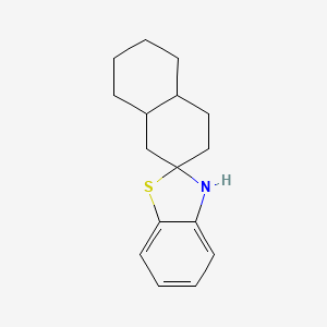 3',4',4'a,5',6',7',8',8'a-octahydro-1'H,3H-spiro[1,3-benzothiazole-2,2'-naphthalene]