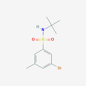 molecular formula C11H16BrNO2S B1522401 T-Butyl 3-bromo-5-methylbenzenesulfonamide CAS No. 1033201-97-6