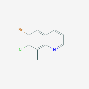 molecular formula C10H7BrClN B1522409 6-Bromo-7-chloro-8-methylquinoline CAS No. 1033202-16-2