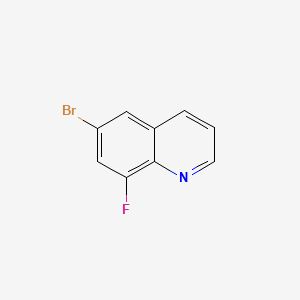 molecular formula C9H5BrFN B1522413 6-Bromo-8-fluoroquinoline CAS No. 220513-46-2