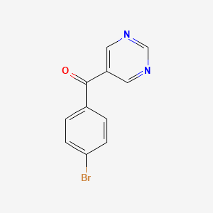 molecular formula C11H7BrN2O B1522417 5-(4-Bromobenzoyl)pyrimidine CAS No. 1187165-02-1