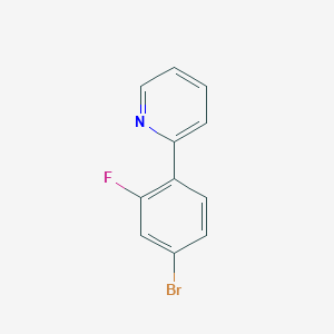 molecular formula C11H7BrFN B1522418 2-(4-Bromo-2-fluorophenyl)pyridine CAS No. 777863-64-6