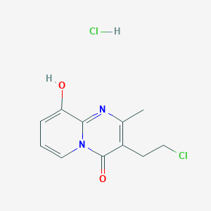 molecular formula C11H12Cl2N2O2 B152242 3-(2-chloroethyl)-9-hydroxy-2-methyl-4H-pyrido[1,2-a]pyrimidin-4-one hydrochloride CAS No. 849727-62-4