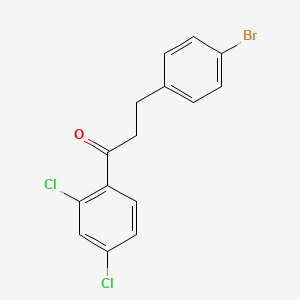 B1522425 3-(4-Bromophenyl)-1-(2,4-dichlorophenyl)propan-1-one CAS No. 898761-88-1