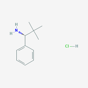 molecular formula C11H18ClN B152244 (R)-2,2-Dimethyl-1-phenylpropan-1-amine hydrochloride CAS No. 19068-35-0