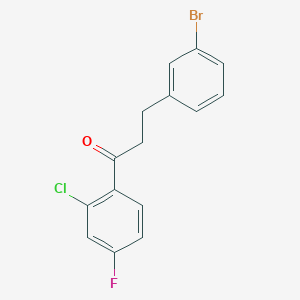 3-(3-Bromophenyl)-1-(2-chloro-4-fluorophenyl)propan-1-one