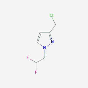 3-(Chloromethyl)-1-(2,2-difluoroethyl)-1H-pyrazole