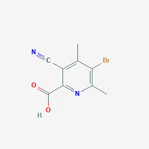5-Bromo-3-cyano-4,6-dimethyl-2-pyridinecarboxylic acid