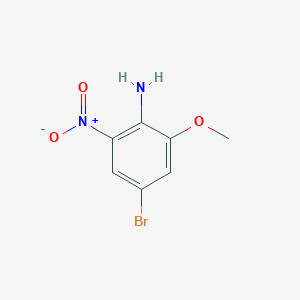 molecular formula C7H7BrN2O3 B1522470 4-Bromo-2-methoxy-6-nitroaniline CAS No. 77333-45-0