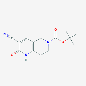 tert-butyl 3-cyano-2-oxo-1,2,7,8-tetrahydro-1,6-naphthyridine-6(5H)-carboxylate