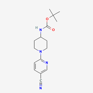 tert-butyl N-[1-(5-cyanopyridin-2-yl)piperidin-4-yl]carbamate