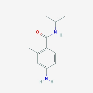 molecular formula C11H16N2O B1522484 4-amino-2-methyl-N-(propan-2-yl)benzamide CAS No. 1248191-65-2