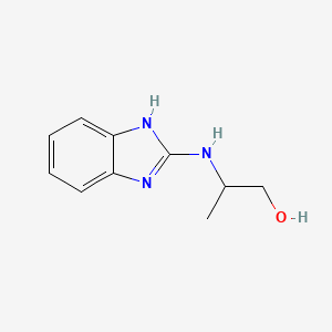 molecular formula C10H13N3O B1522491 2-[(1H-1,3-benzodiazol-2-yl)amino]propan-1-ol CAS No. 1184570-88-4