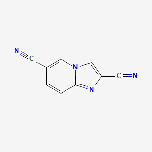 molecular formula C9H4N4 B15224996 Imidazo[1,2-a]pyridine-2,6-dicarbonitrile 