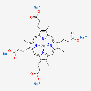 molecular formula C36H32N4Na4O8Zn B15225055 Zn(II) Coproporphyrin III Tetrasodium Salt 