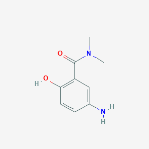 molecular formula C9H12N2O2 B1522506 5-Amino-2-hydroxy-N,N-dimethylbenzamide CAS No. 862853-55-2