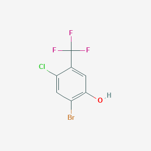molecular formula C7H3BrClF3O B1522509 2-Bromo-4-chloro-5-(trifluoromethyl)phenol CAS No. 1203898-21-8