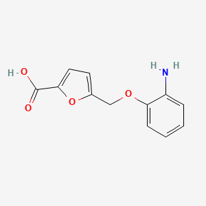 5-[(2-Aminophenoxy)methyl]furan-2-carboxylic acid