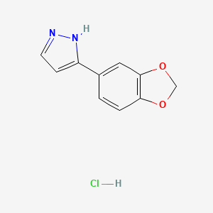 3-(1,3-Benzodioxol-5-YL)-1H-pyrazole hydrochloride
