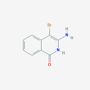 molecular formula C9H7BrN2O B15225176 3-Amino-4-bromoisoquinolin-1(2H)-one 