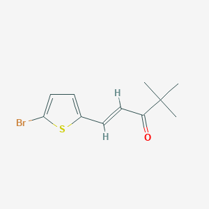 1-(5-Bromothiophen-2-yl)-4,4-dimethylpent-1-en-3-one
