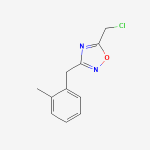 5-(Chloromethyl)-3-[(2-methylphenyl)methyl]-1,2,4-oxadiazole
