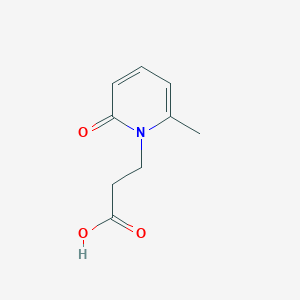 molecular formula C9H11NO3 B1522531 3-(6-Methyl-2-oxo-1(2H)-pyridinyl)propanoic acid CAS No. 859296-04-1