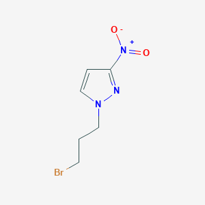 molecular formula C6H8BrN3O2 B1522536 1-(3-bromopropyl)-3-nitro-1H-pyrazole CAS No. 1250489-44-1