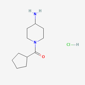 (4-Aminopiperidin-1-yl)(cyclopentyl)methanone hydrochloride