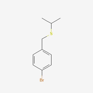 molecular formula C10H13BrS B1522543 1-Bromo-4-[(propan-2-ylsulfanyl)methyl]benzene CAS No. 1249091-47-1