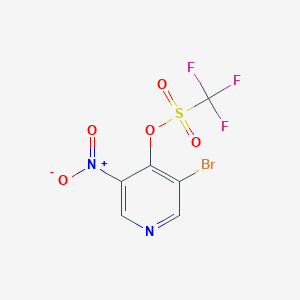 molecular formula C6H2BrF3N2O5S B1522544 3-Bromo-5-nitropyridin-4-yl trifluoromethanesulfonate CAS No. 1299607-67-2