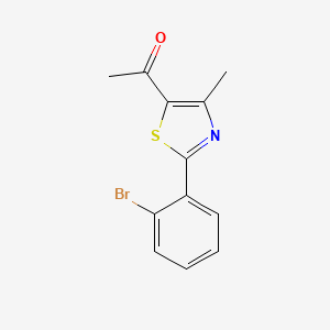 1-[2-(2-Bromophenyl)-4-methyl-1,3-thiazol-5-yl]ethan-1-one