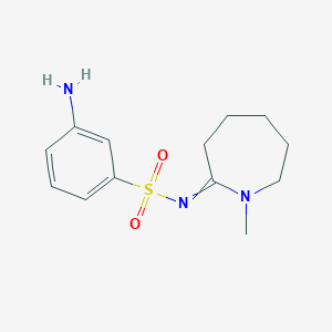 3-amino-N-(1-methylazepan-2-ylidene)benzene-1-sulfonamide