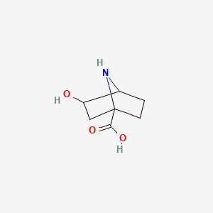 molecular formula C7H11NO3 B15225757 3-Hydroxy-7-azabicyclo[2.2.1]heptane-1-carboxylic acid 
