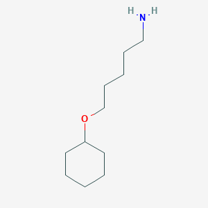 molecular formula C11H23NO B1522578 [(5-Aminopentyl)oxy]cyclohexane CAS No. 1251232-70-8