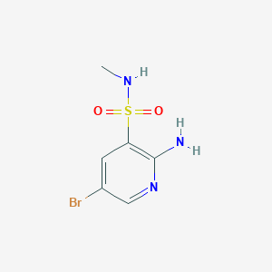 2-amino-5-bromo-N-methylpyridine-3-sulfonamide