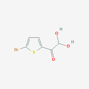 1-(5-Bromothiophen-2-yl)-2,2-dihydroxyethanone