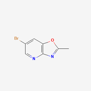 molecular formula C7H5BrN2O B1522597 6-Bromo-2-methyloxazolo[4,5-b]pyridine CAS No. 494747-09-0