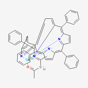 molecular formula C49H35GdN4O2 B15225986 Gd(III) meso-Tetraphenyl porphine 2,4-pentane dionate 