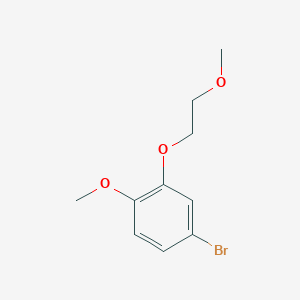 molecular formula C10H13BrO3 B1522600 4-Bromo-1-methoxy-2-(2-methoxyethoxy)benzene CAS No. 1132672-05-9