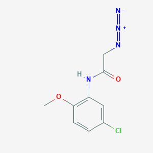 molecular formula C9H9ClN4O2 B1522609 2-azido-N-(5-chloro-2-methoxyphenyl)acetamide CAS No. 1160748-14-0