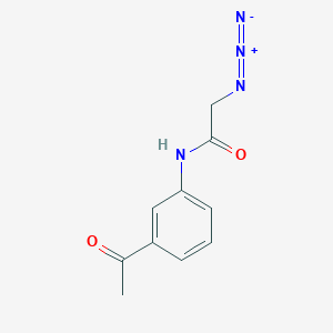 molecular formula C10H10N4O2 B1522616 N-(3-acetylphenyl)-2-azidoacetamide CAS No. 1248994-84-4