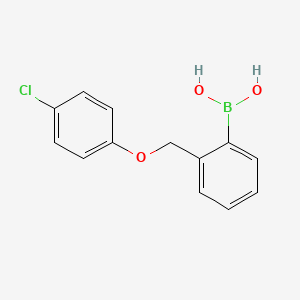 molecular formula C13H12BClO3 B1522632 (2-((4-Chlorophenoxy)methyl)phenyl)boronic acid CAS No. 1256358-71-0