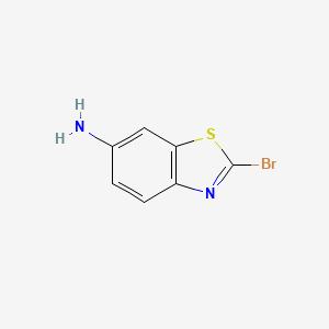 molecular formula C7H5BrN2S B1522643 2-Bromobenzo[d]thiazol-6-amine CAS No. 945400-80-6