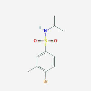 molecular formula C10H14BrNO2S B1522651 4-Bromo-N-isopropyl-3-methylbenzenesulfonamide CAS No. 1182913-23-0