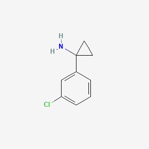molecular formula C9H11Cl2N B1522653 1-(3-Chlorophenyl)cyclopropanamine CAS No. 474709-84-7